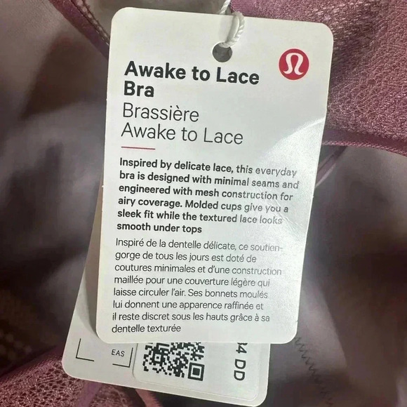 Lululemon Awake to Lace Bra Plumful Smoky Blush size 34DD - Picture 4 of 4